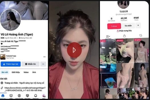 Clip nóng Vũ Lê Hoàng Ánh tiktoker mới nổi